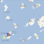 Carte : Milos dans les Cyclades 
