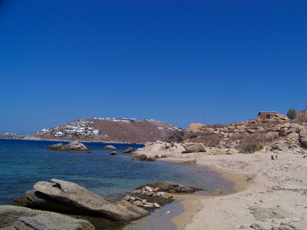 plage déserte à mykonos